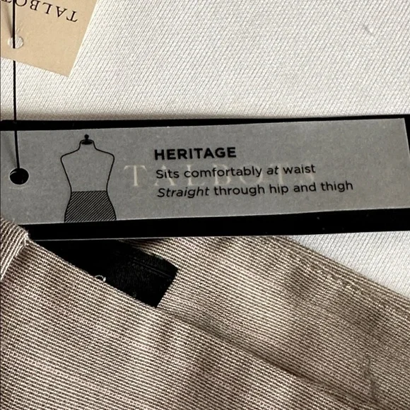 Beige Pinstripe Dress Pants - Picture 9 of 16